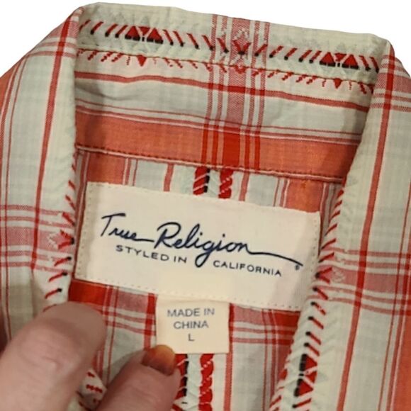 True Religion Lonestar Western Peral Snap Front Closure Longsleeve Shirt | L - Picture 3 of 11
